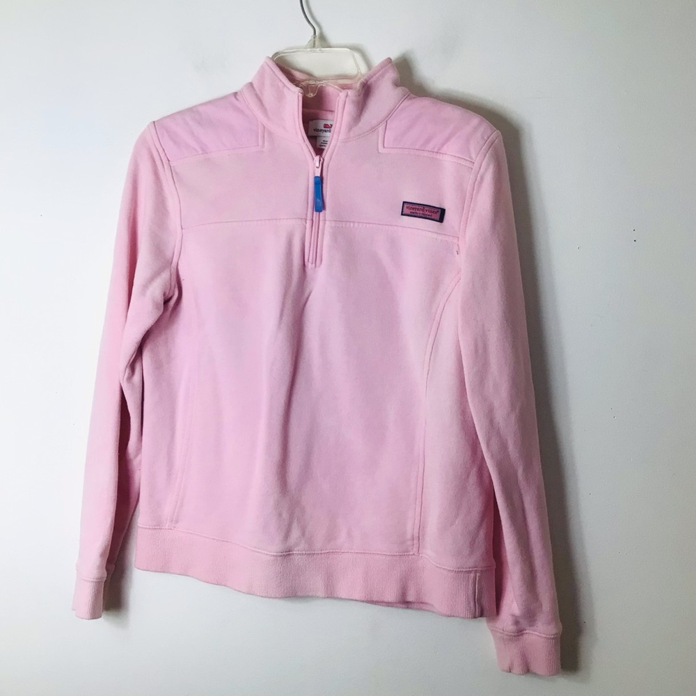 Vineyard Vines Pale Pink Zip-Up Hoodie women medium
